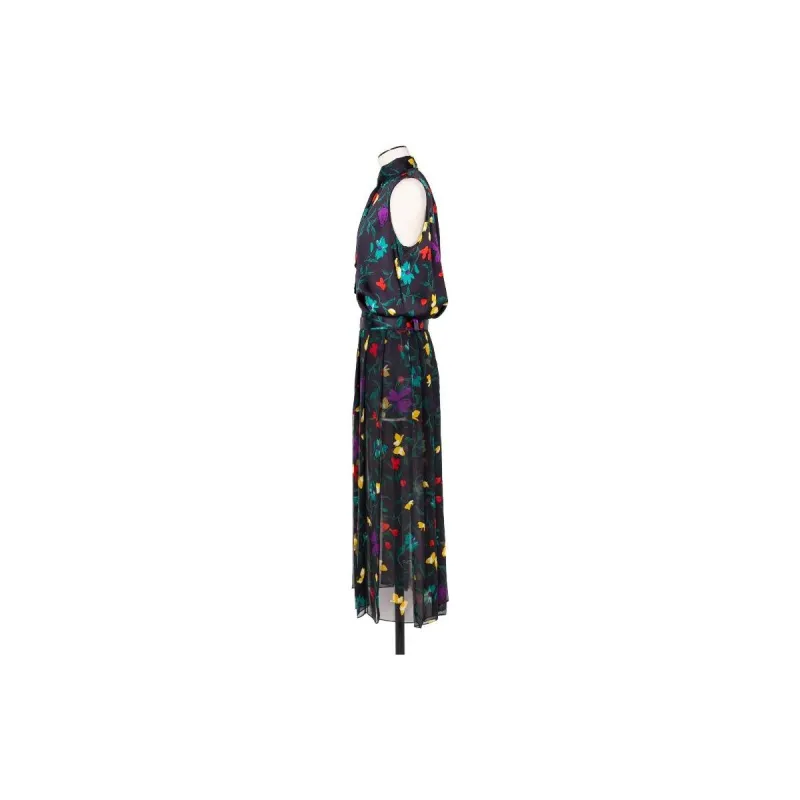 Sacai Floral-print Pleated Dress-2