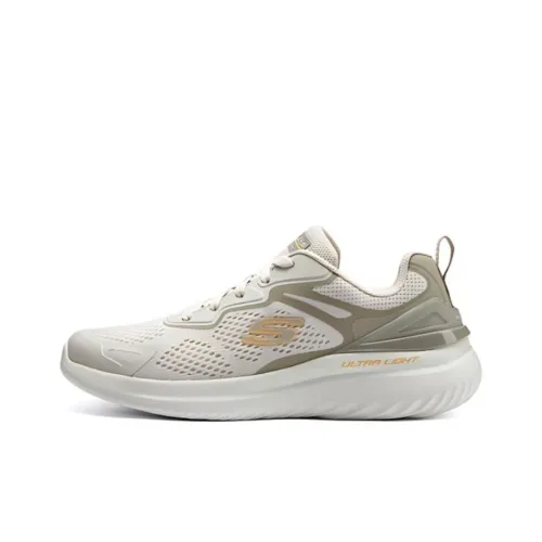 Skechers Outlets Pick Up The Light And Sound Series Casual Shoes Men Low-Top Taupe