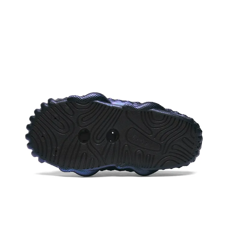 Cabbeen EVA Cut-Out Slip-Resistant Quiet Slide Slippers Men's Laser Black-4