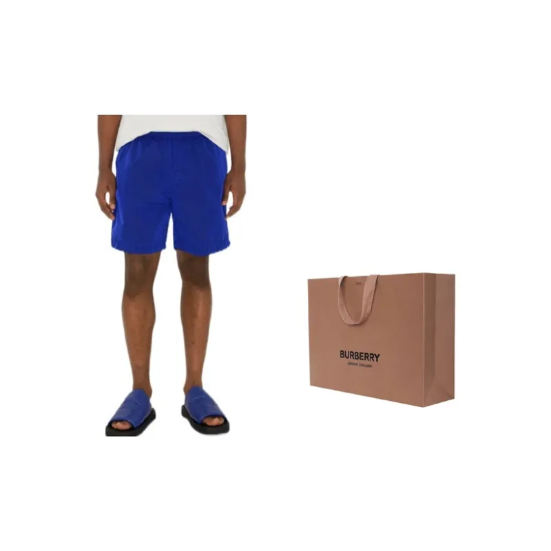 Burberry EKD embroidered Elasticated waist Shorts-1
