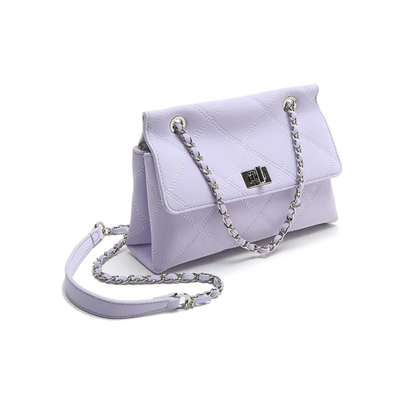 Carit&Koty Polyurethane Shoulder Bag Women's Purple/Black-2
