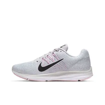 Nike Zoom Winflo 5 Cushioning Slip Resistant Low Top Marathon Running Shoes Women's Gray Pink