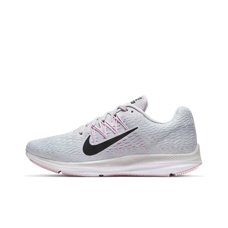Nike Zoom Winflo 5 Cushioning Slip Resistant Low Top Marathon Running Shoes Women's Gray Pink-0