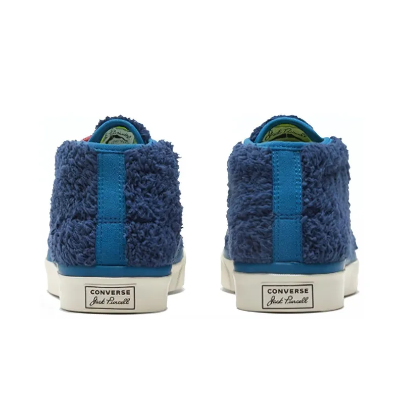 Converse Jack Purcell Mid Retro Sherpa Navy Lemon-3