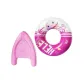Kickboard+Swim Ring Two-Piece Set Pink