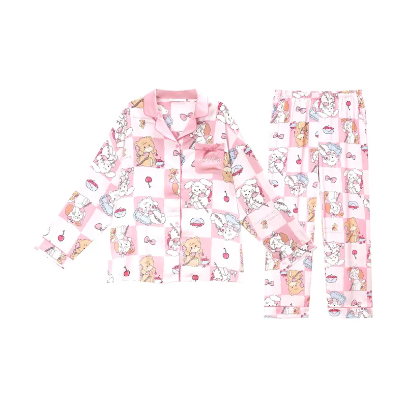 GUKOO Pajama Set Women's Jam Pink-0
