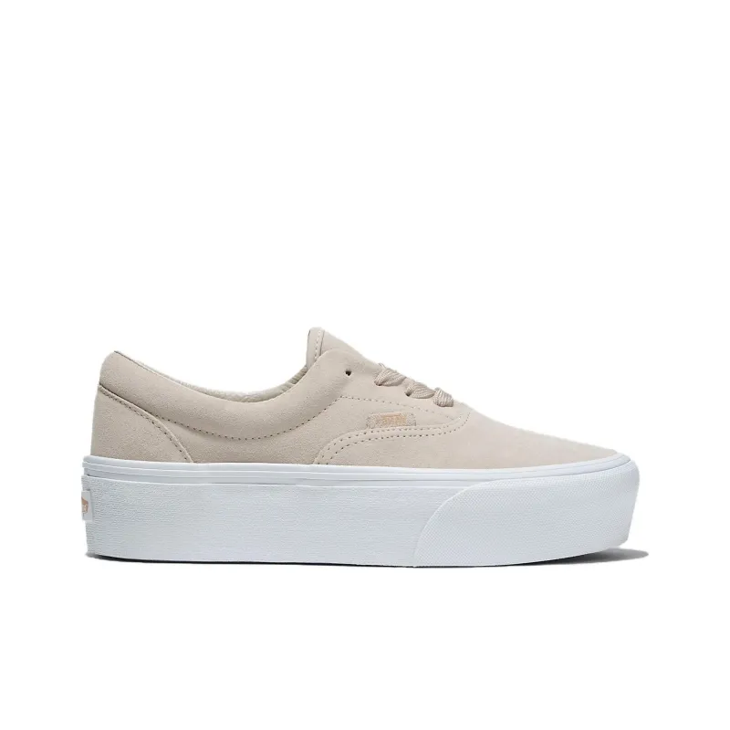 Vans Era Stackform Thermal Low Top Skateboard Shoes Unisex White Brown-1