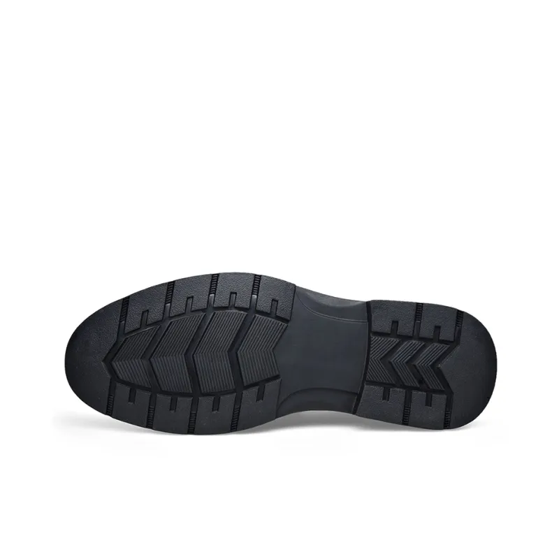 XIAOTOULANG Men's Casual Shoes Men Low Top Black-4