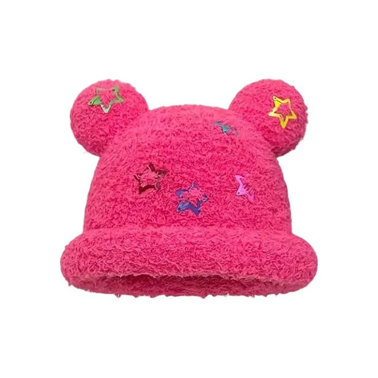 Starbucks Polyester Beanies Unisex Rose Red/Blue/Beige/Pink/Gray/Black/Purple/Khaki/Yellow/Coffee/Navy Blue-0