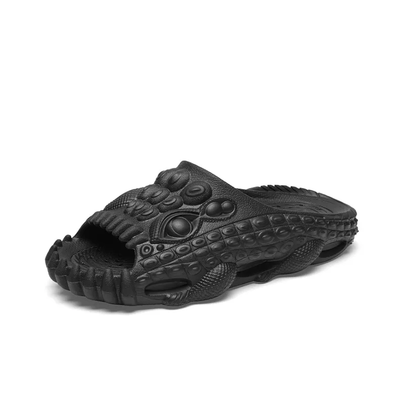 Cabbeen EVA Cut-Out Slip-Resistant Quiet Slide Slippers Men's Candy Color-2
