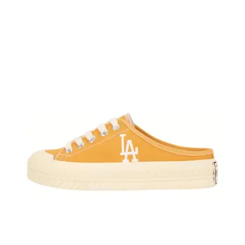 MLB Play Ball Los Angeles Dodgers Slip Resistant Low Top Canvas Shoes Unisex Orange Yellow