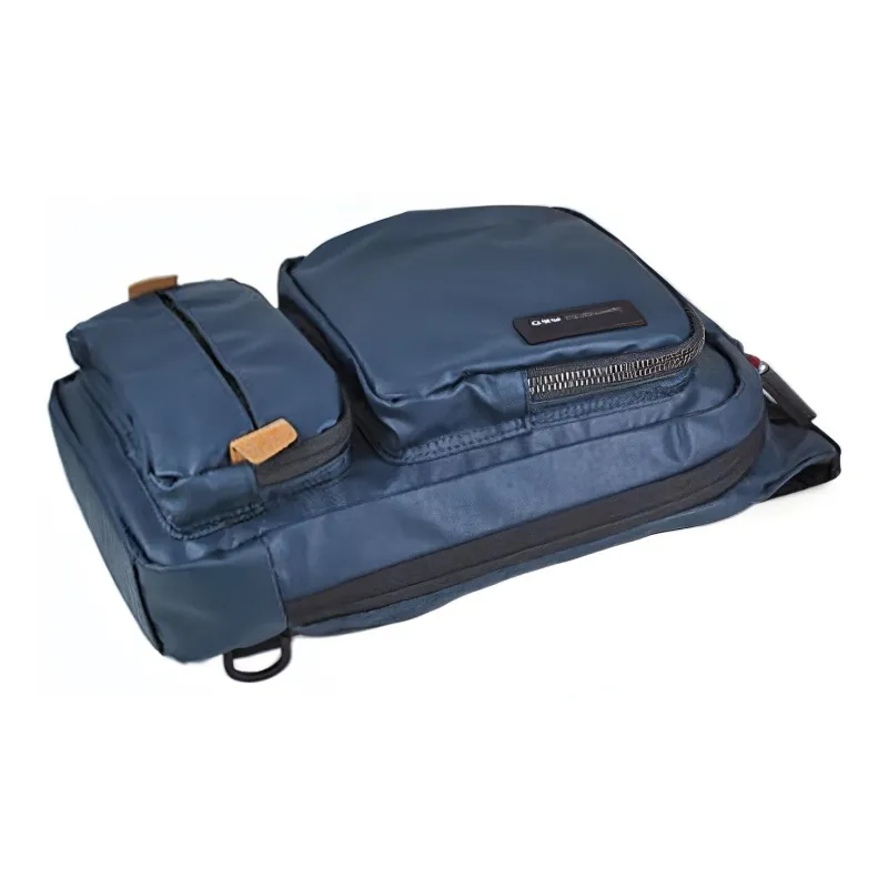 SAMSONITE Fabric Sling Bag, Crossbody Bag, Shoulder Bag Men's Peacock Blue-4