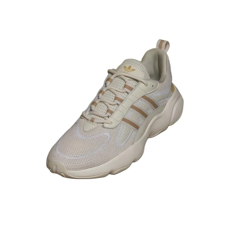 Adidas Originals Haiwee Cushioned Wear Resistant Breathable Low Top Chunky Sneakers Unisex White Yellow-2