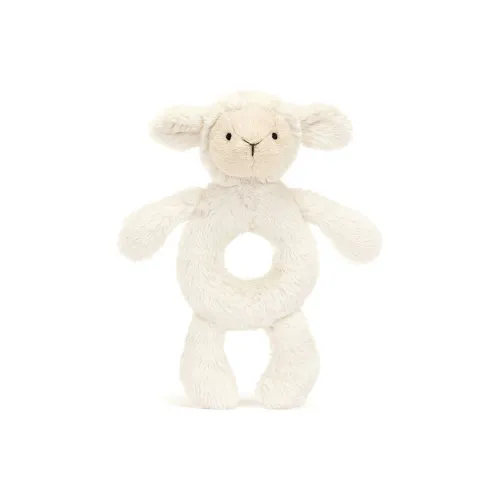 JELLYCAT Shy's Lamb Ring Rattle Dolls Plush Doll