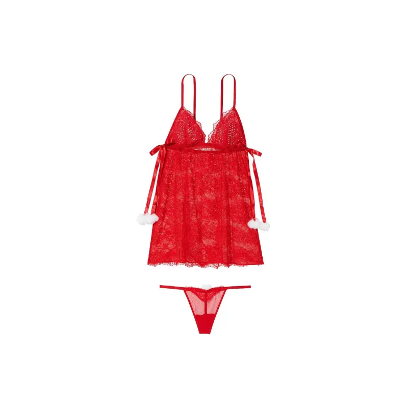 VICTORIA'S SECRET Pajama Set Women's Red-0