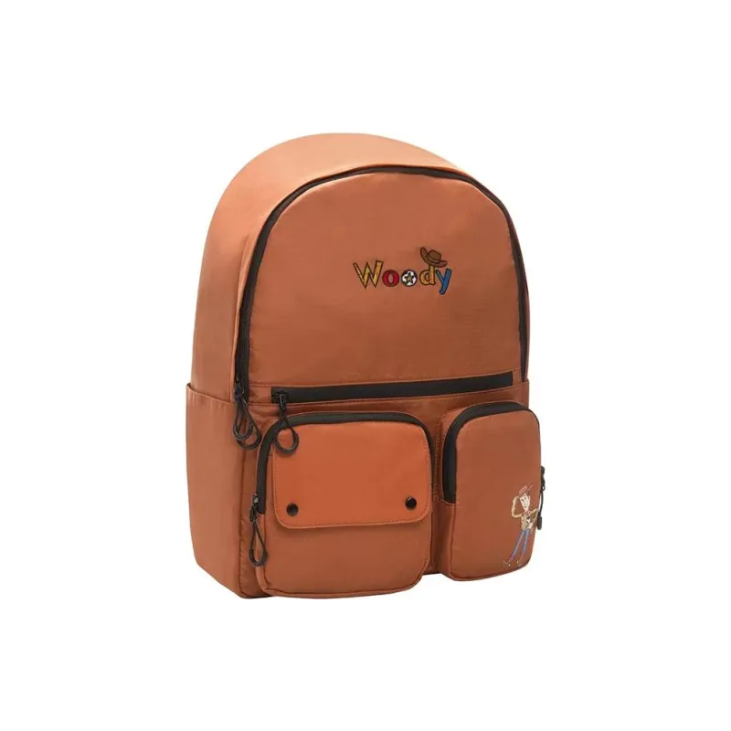 LiNing Woody Collaboration Fabric Backpack Regular Unisex Brown-0