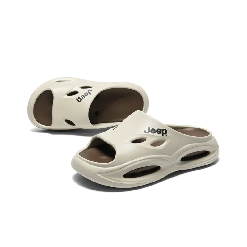 Jeep Slide Slippers Unisex Black/Green/Orange-2
