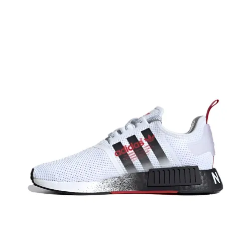 Adidas Originals NMD_R1 Casual Shoes Unisex Low-Top White/Red/Black