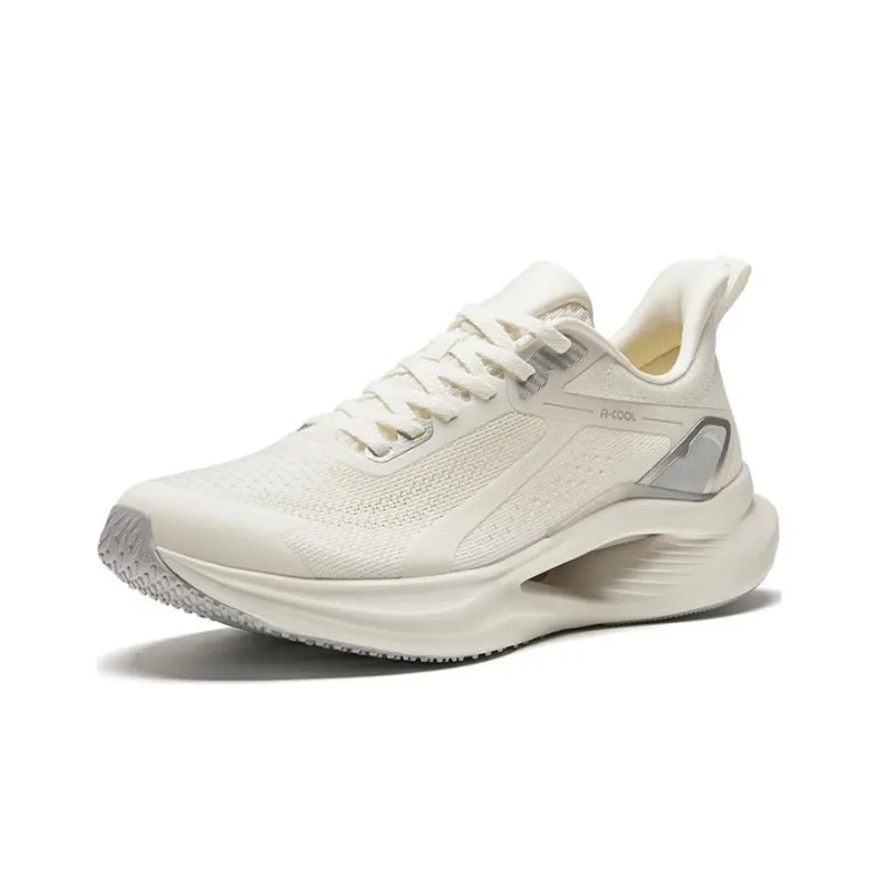Anta Cushioning Breathable Lightweight Low-Top Running Shoes Men's Beige-1