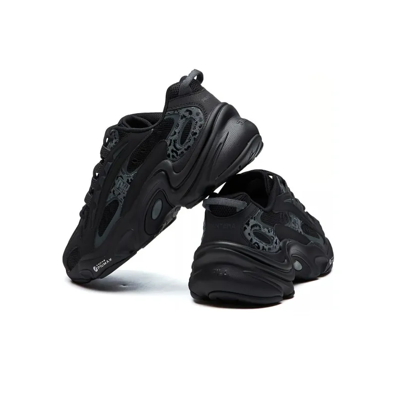 FILA Low Top Running Shoes Leopard Print Black-2