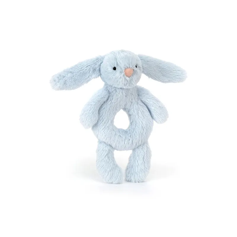 JELLYCAT Bunny Collection Bashful Blue Rabbit Bell Dolls Plush Doll 18CM High-0