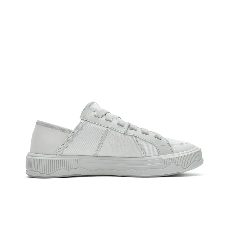 FILA FUSION POP 3 SE Cushioned Slip-Resistant Low-Top Casual Shoes Men's Ivory White-1