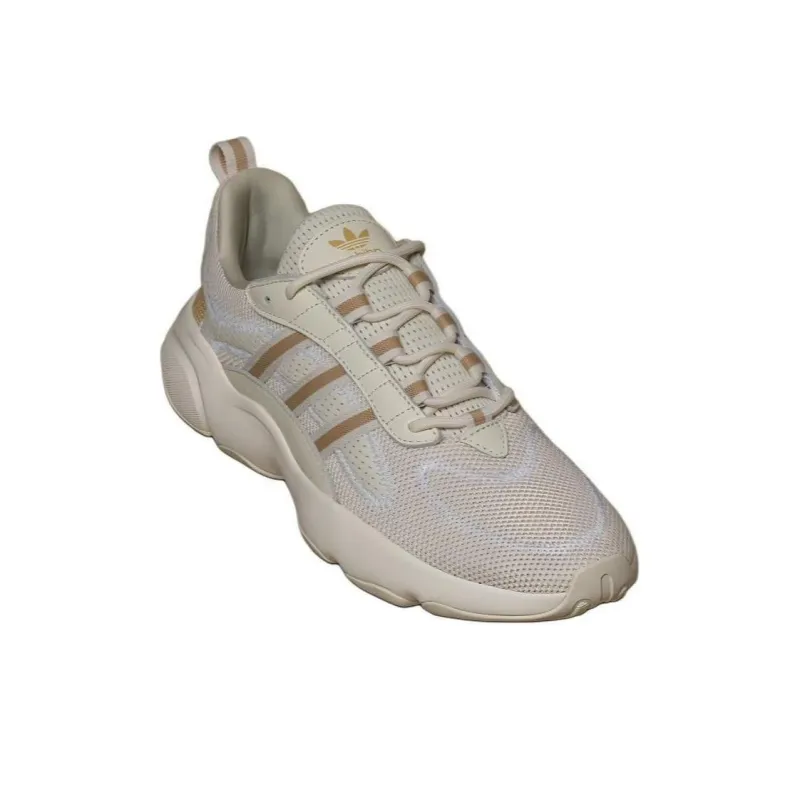 Adidas Originals Haiwee Cushioned Wear Resistant Breathable Low Top Chunky Sneakers Unisex White Yellow-3