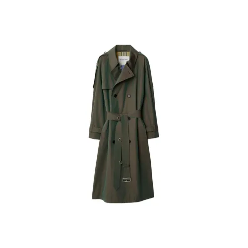 Burberry Trench Coats Women's Green