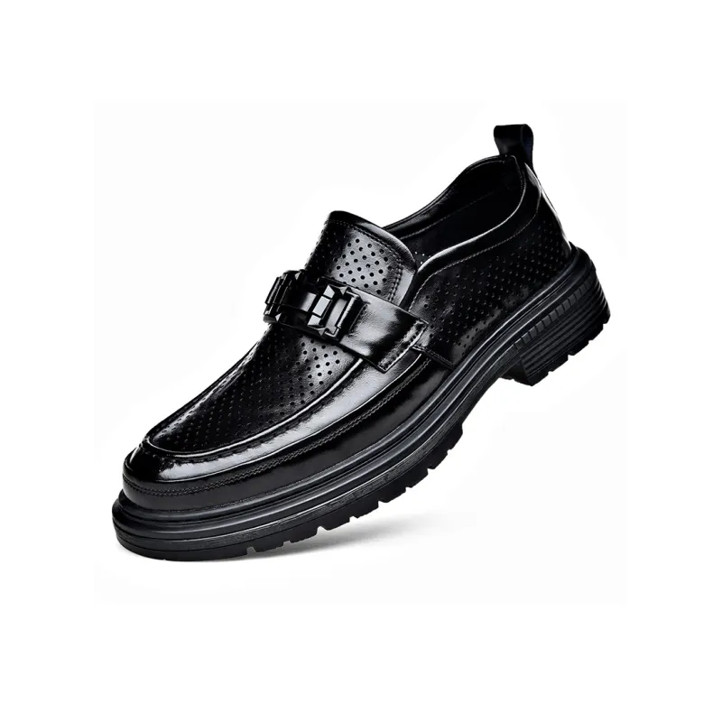 XIAOTOULANG Men's Casual Shoes Men Low Top Black-1