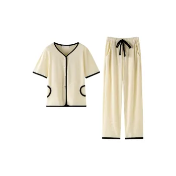 Meonsill Pajama Set Women's Apricot