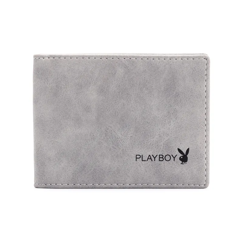 Playboy PU With Artificial Leather Wallet Unisex Black/Blue/Gray-6