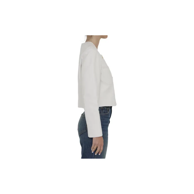 CELINE SS24 Leather Jacket Women's White-2