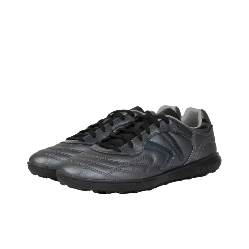 KELME TF Rubber Broken Studs Anti Slip And Wear Resistant Breathable Soccer Shoes Unisex Iron Gray Black-3