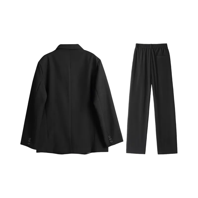 GSUE Business Suits Spring And Summer Unisex Black-1