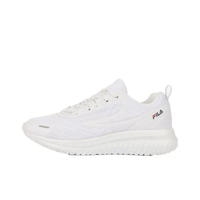 FILA RGB Fuse Slip Resistant, Abrasion Resistant, Breathable Low Top Running Shoes Unisex White Korean Style-0