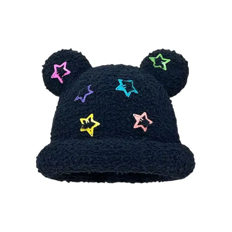 Starbucks Polyester Beanies Unisex Rose Red/Blue/Beige/Pink/Gray/Black/Purple/Khaki/Yellow/Coffee/Navy Blue-10