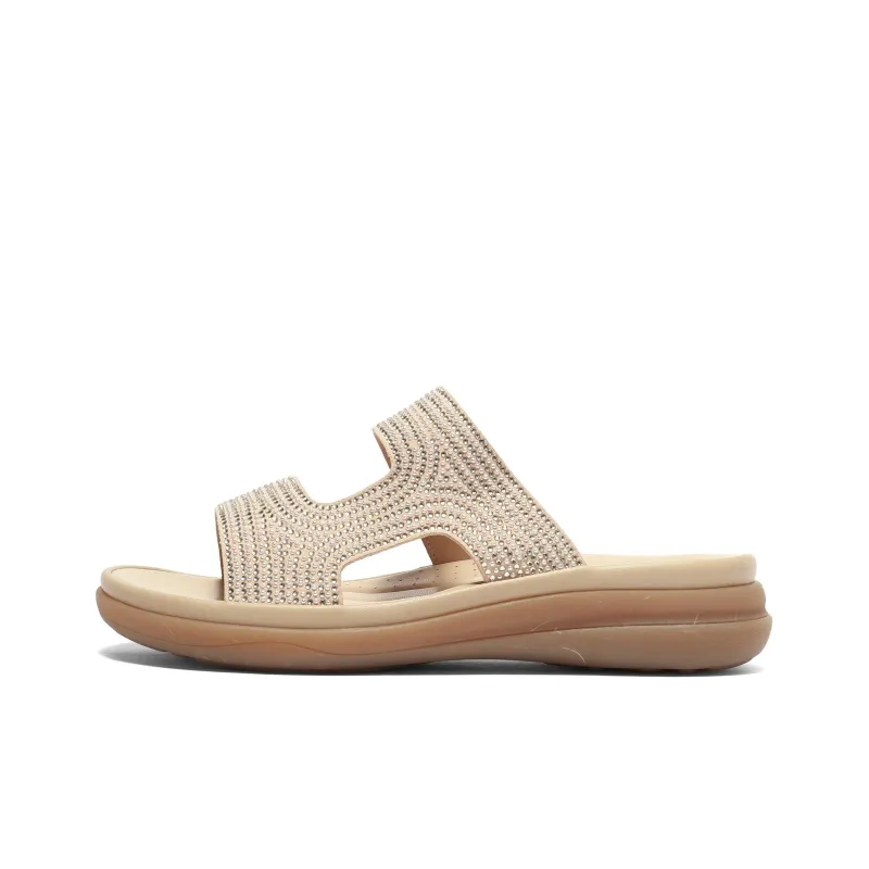 Senda Slide Slippers Women's Ecru/Apricot-0