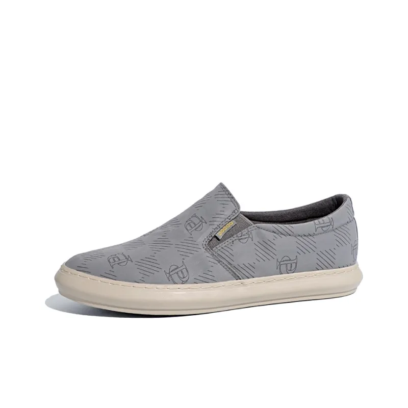 Baoda Casual Shoes Men Low Top Khaki/Black/Yellow-3