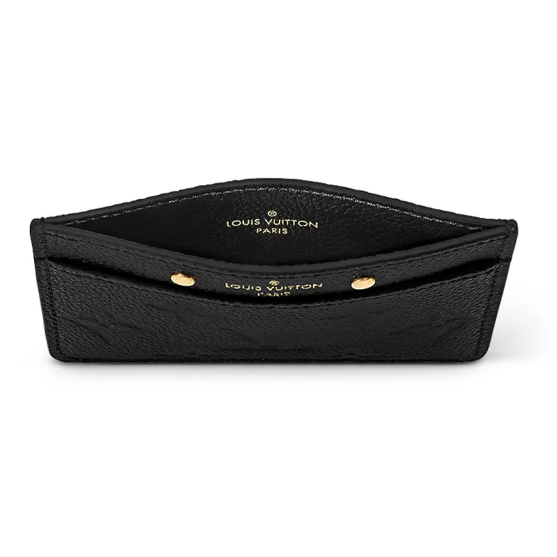 LOUIS VUITTON Card Holder Monogram Empreinte Black-3