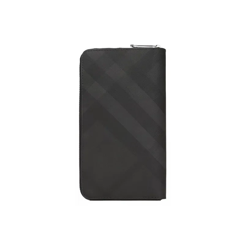 Burberry Leather Clutches Wallets Men's Black-2