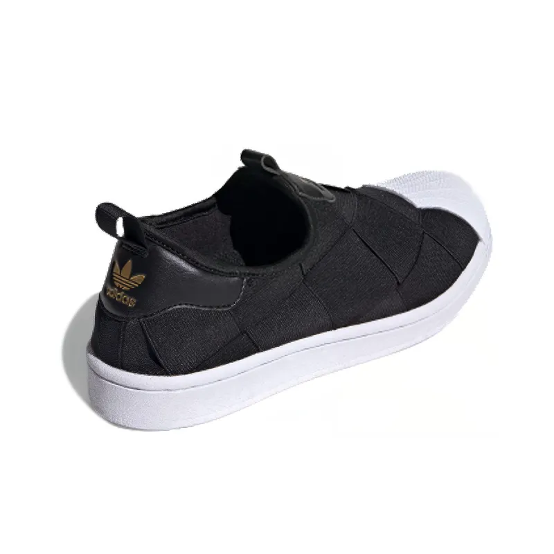 Adidas Superstar Slip On Core Black Cloud White Pink Women's-2