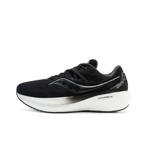 Saucony Triumph 20 Running Shoes Men Low-Top Black/White