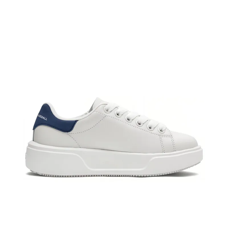 MLB Chunky Classic Low Top Skateboard Shoes Unisex White Blue-1