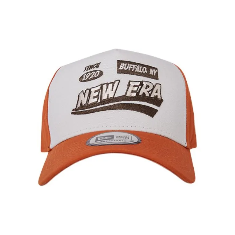 New Era Cotton Baseball Caps Unisex Orange-1