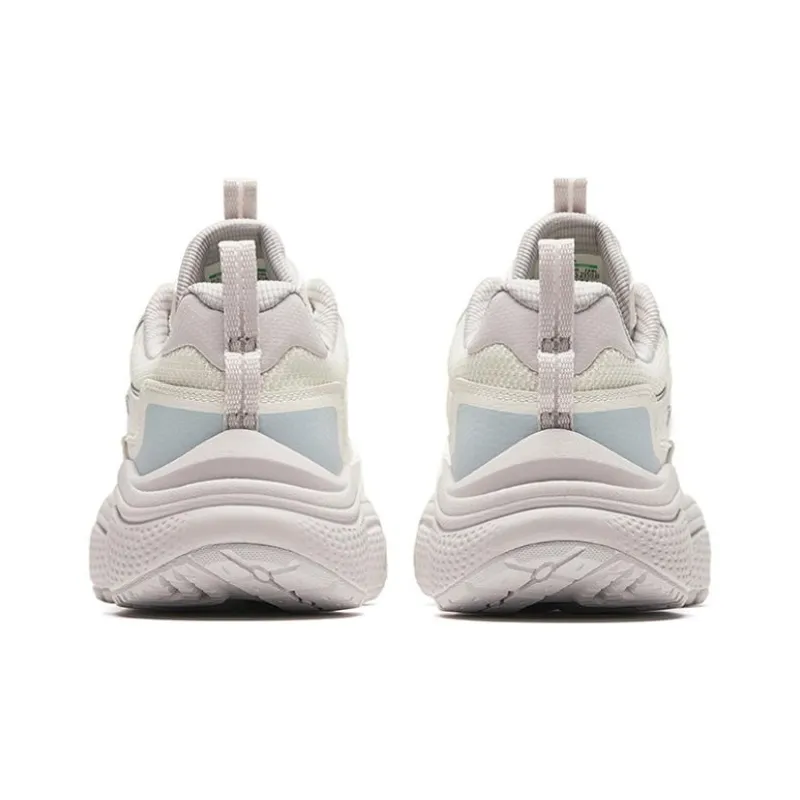 Anta Stars Cushioning Wear Resistant Low Top Casual Shoes Women's White Gray Blue-3