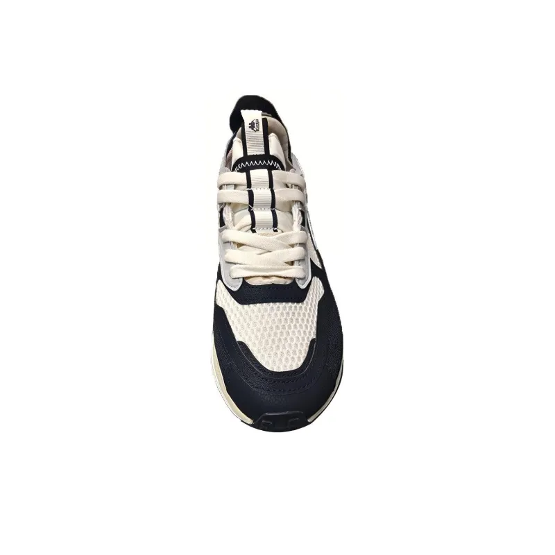 Kappa Anti Slip Wear Resistant Low Top Chunky Sneakers Unisex Navy Blue-1
