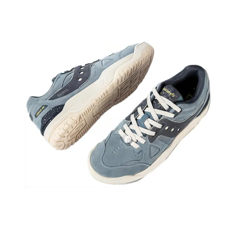 Saucony Cross 90 Low Top Skateboard Shoes Unisex Blue-2