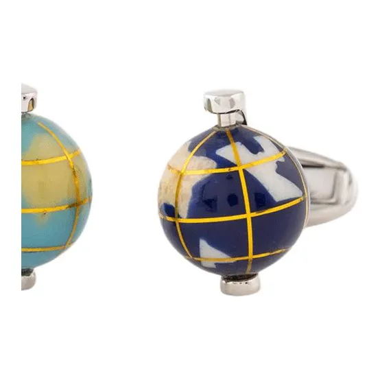 Paul Smith Globe Contrasting Cufflinks-2