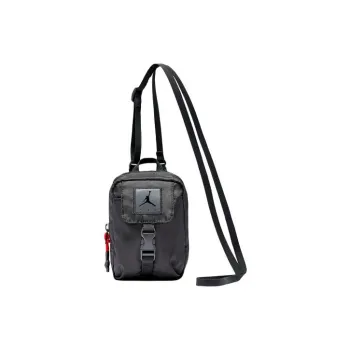 Jordan Polyester Shoulder Bag, Cell Phone Pouch, Crossbody Bag Small Size Unisex Black