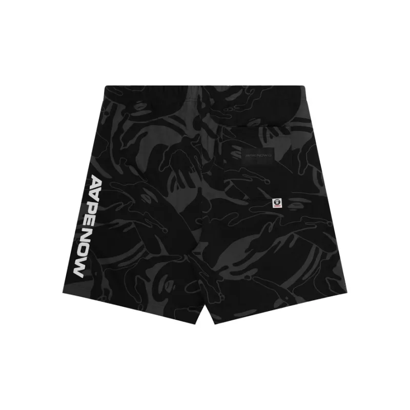 Aape Abstract print Jersey Track Shorts-1